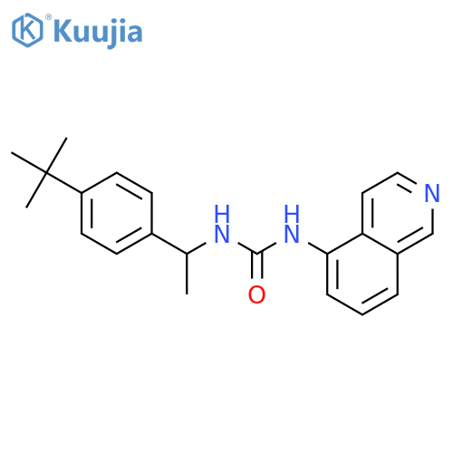 Urea, N-[1-[4-(1,1-dimethylethyl)phenyl]ethyl]-N'-5-isoquinolinyl- structure