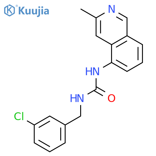 Urea, N-[(3-chlorophenyl)methyl]-N'-(3-methyl-5-isoquinolinyl)- structure