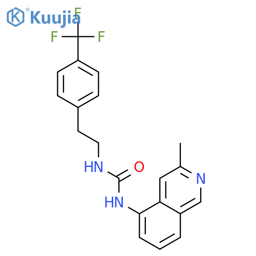 UREA, N-(3-METHYL-5-ISOQUINOLINYL)-N'-[2-[4-(TRIFLUOROMETHYL)PHENYL]ETHYL]- structure