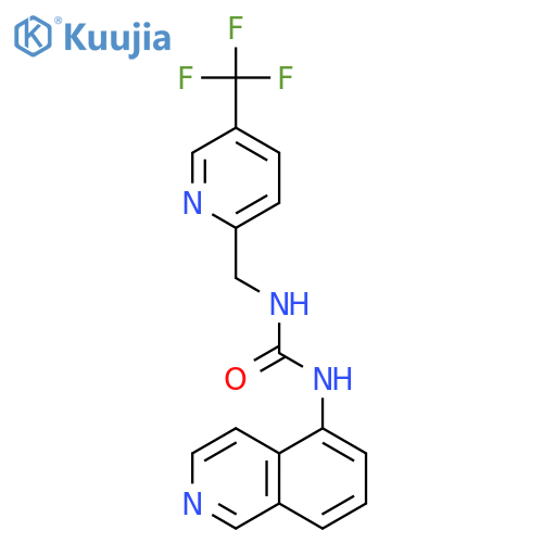 UREA, N-5-ISOQUINOLINYL-N'-[[5-(TRIFLUOROMETHYL)-2-PYRIDINYL]METHYL]- structure