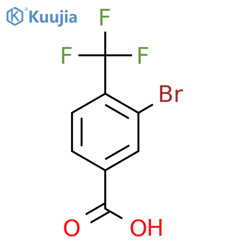 3-Bromo-4-(trifluoromethyl)benzoic acid structure
