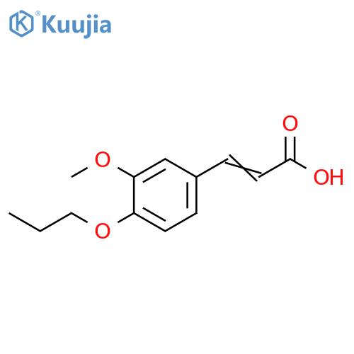 3-(3-Methoxy-4-propoxyphenyl)prop-2-enoic Acid structure