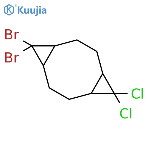 Tricyclo[7.1.0.04,6]decane, 5,5-dibromo-10,10-dichloro- structure