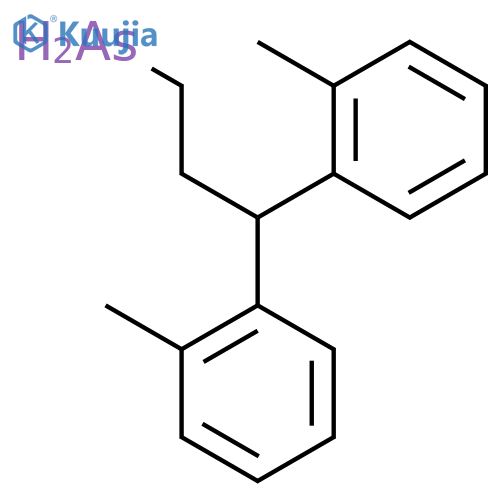 Arsine, bis(2-methylphenyl)propyl- structure