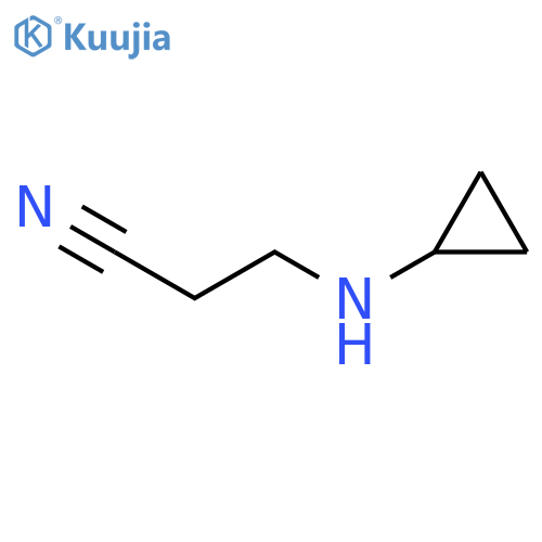 3-(cyclopropylamino)propanenitrile structure