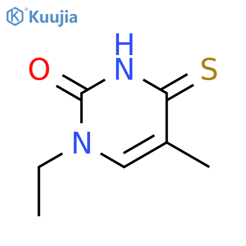 2(1H)-Pyrimidinone, 1-ethyl-3,4-dihydro-5-methyl-4-thioxo- structure