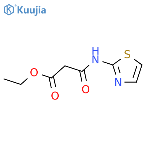 Ethyl 3-oxo-3-(1,3-thiazol-2-ylamino)propanoate structure