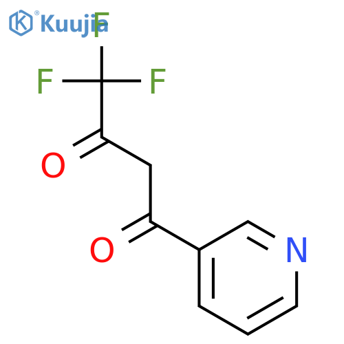 4,4,4-trifluoro-1-(pyridin-3-yl)butane-1,3-dione structure