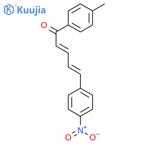 2,4-Pentadien-1-one, 1-(4-methylphenyl)-5-(4-nitrophenyl)- structure