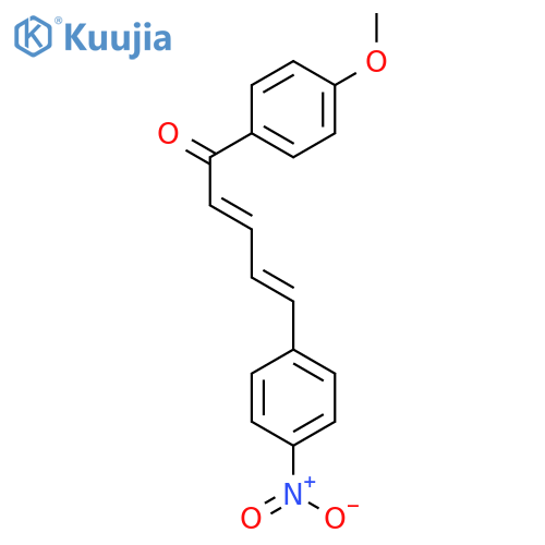 2,4-Pentadien-1-one, 1-(4-methoxyphenyl)-5-(4-nitrophenyl)- structure