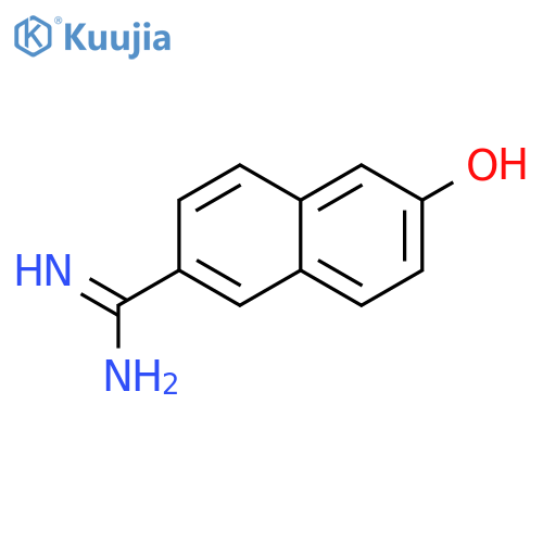 2-Naphthalenecarboximidamide,6-hydroxy- structure