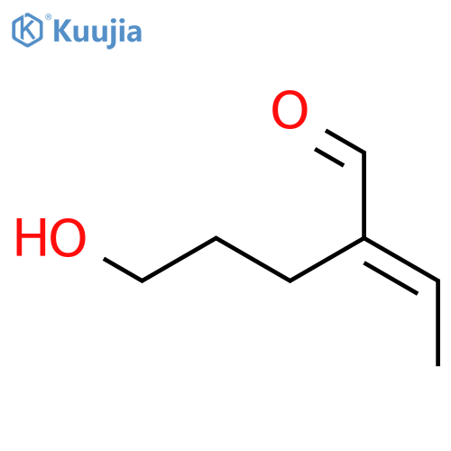 Pentanal, 2-ethylidene-5-hydroxy-, (E)- structure