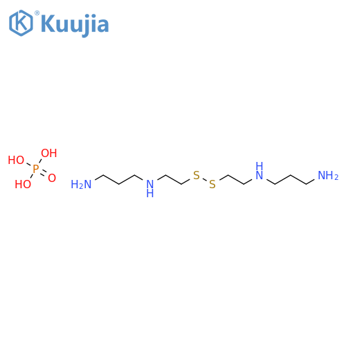 N'-[2-[2-(3-aminopropylamino)ethyldisulfanyl]ethyl]propane-1,3-diamine;phosphoric Acid structure