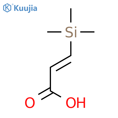 2-PROPENOIC ACID, 3-(TRIMETHYLSILYL)-, (2E)- structure