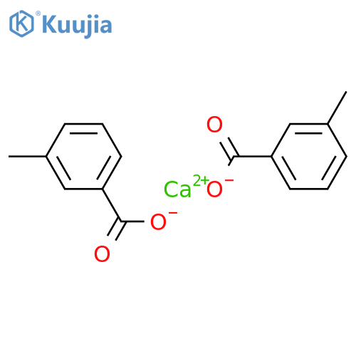 Benzoic acid, 3-methyl-, calcium salt structure