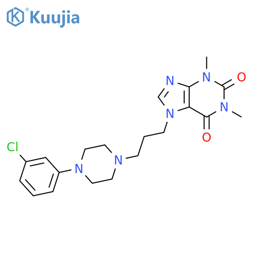 1H-Purine-2,6-dione,7-[3-[4-(3-chlorophenyl)-1-piperazinyl]propyl]-3,7-dihydro-1,3-dimethyl- structure