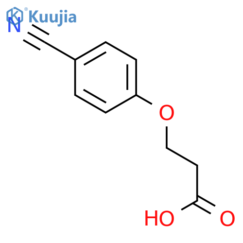 3-(4-Cyanophenoxy)propionic acid structure