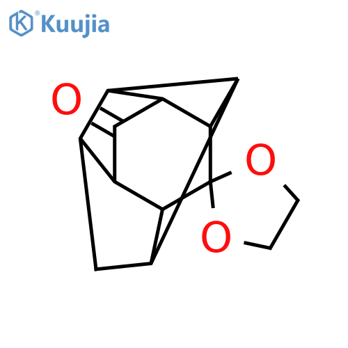 spiro[1,3-dioxolane-2,8'-pentacyclo[5.4.0.02,?.03,1?.0?,?]undecan]-11'-one structure