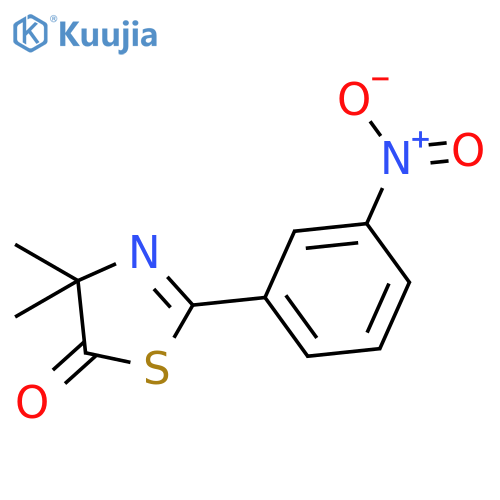 5(4H)-THIAZOLONE, 4,4-DIMETHYL-2-(3-NITROPHENYL)- structure
