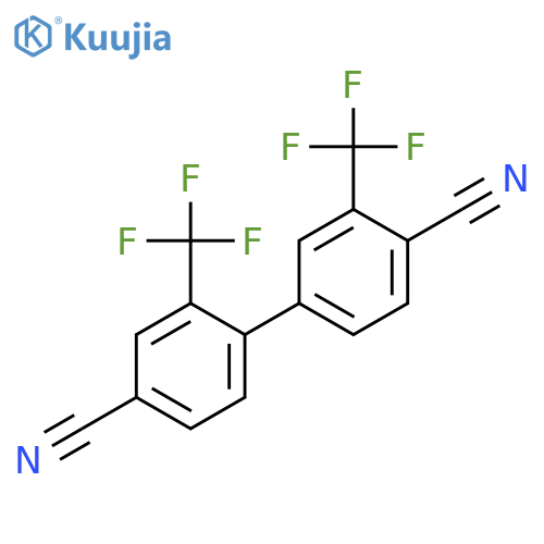 [1,1'-BIPHENYL]-4,4'-DICARBONITRILE, 2,3'-BIS(TRIFLUOROMETHYL)- structure