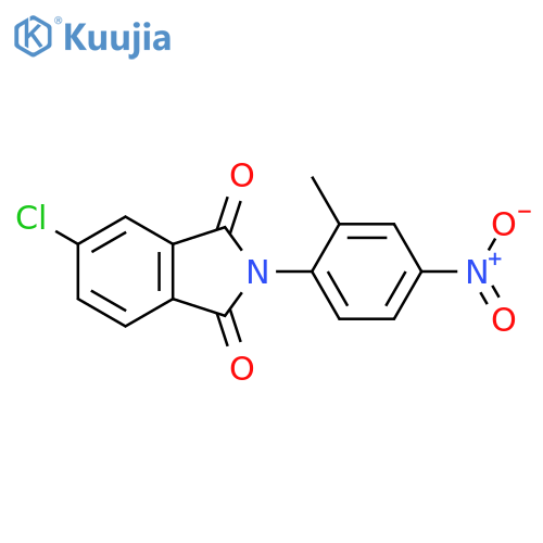 1H-Isoindole-1,3(2H)-dione, 5-chloro-2-(2-methyl-4-nitrophenyl)- structure
