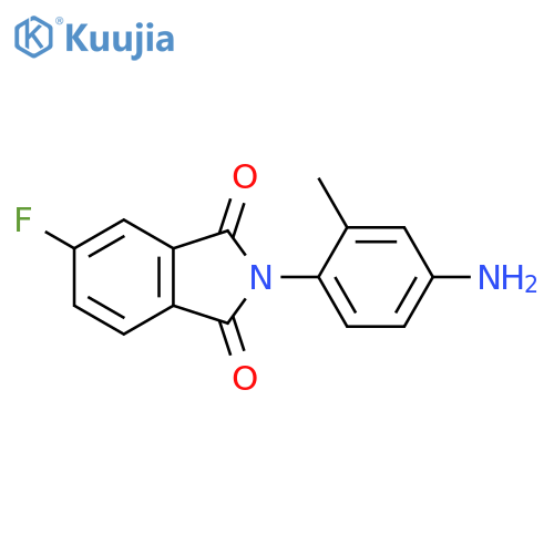1H-Isoindole-1,3(2H)-dione, 2-(4-amino-2-methylphenyl)-5-fluoro- structure