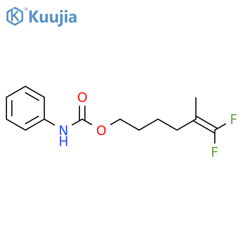 5-Hexen-1-ol, 6,6-difluoro-5-methyl-, phenylcarbamate structure
