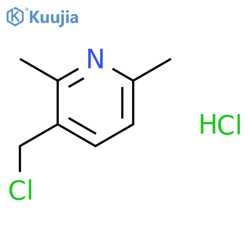3-(chloromethyl)-2,6-dimethylpyridine hydrochloride structure