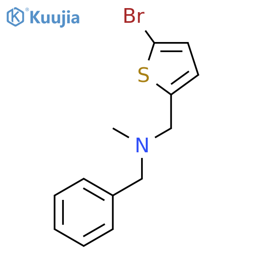 2-Thiophenemethanamine, 5-bromo-N-methyl-N-(phenylmethyl)- structure