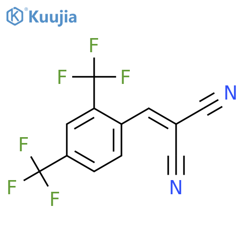 Propanedinitrile, [[2,4-bis(trifluoromethyl)phenyl]methylene]- structure
