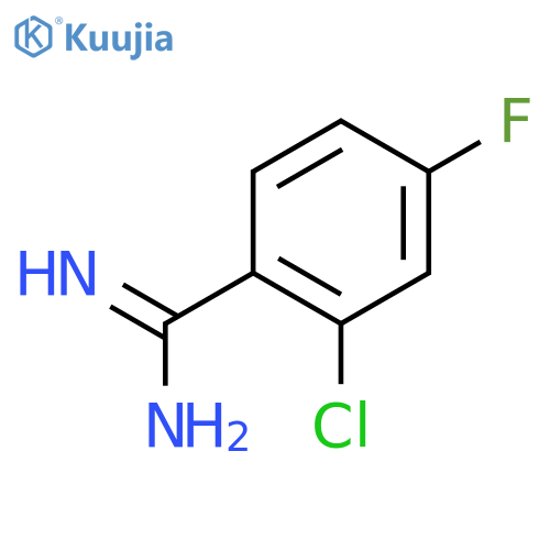 2-Chloro-4-fluoro-benzamidine structure