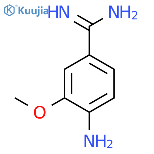 Benzenecarboximidamide, 4-amino-3-methoxy- (9CI) structure