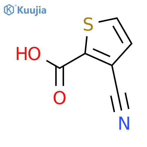 3-cyanothiophene-2-carboxylic acid structure
