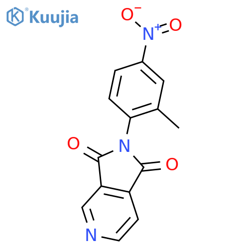 1H-Pyrrolo[3,4-c]pyridine-1,3(2H)-dione, 2-(2-methyl-4-nitrophenyl)- structure
