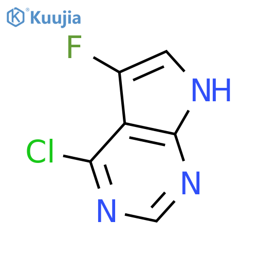 4-Chloro-5-fluoro-7H-pyrrolo[2,3-d]pyrimidine structure