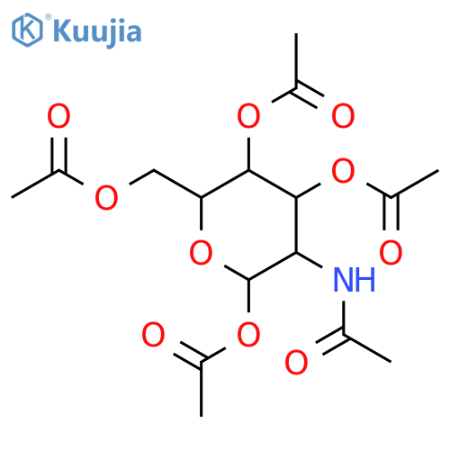 3-Acetamido-6-(acetoxymethyl)tetrahydro-2H-pyran-2,4,5-triyl triacetate structure