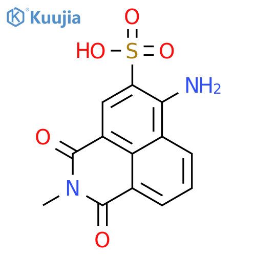 1H-Benz[de]isoquinoline-5-sulfonicacid, 6-amino-2,3-dihydro-2-methyl-1,3-dioxo- structure