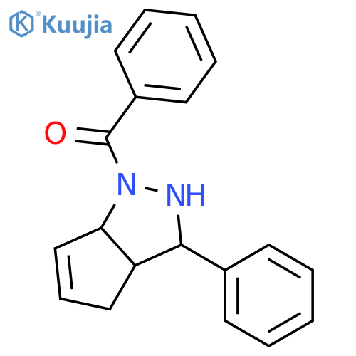 Cyclopentapyrazole, 1-benzoyl-1,2,3,3a,4,6a-hexahydro-3-phenyl- structure