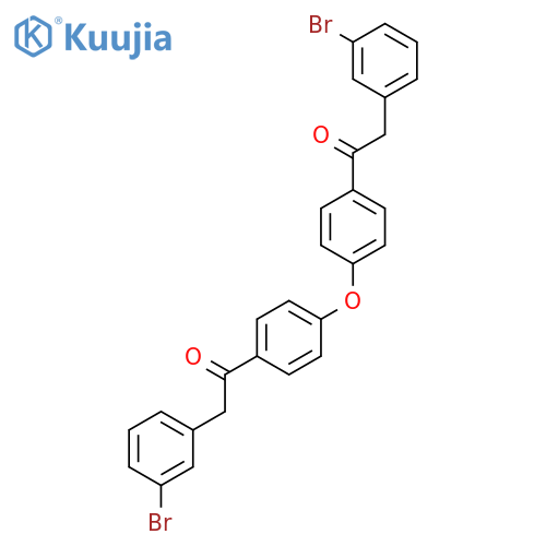 ETHANONE, 1,1'-(OXYDI-4,1-PHENYLENE)BIS[2-(3-BROMOPHENYL)- structure