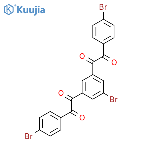 Ethanedione, 1,1'-(5-bromo-1,3-phenylene)bis[2-(4-bromophenyl)- structure