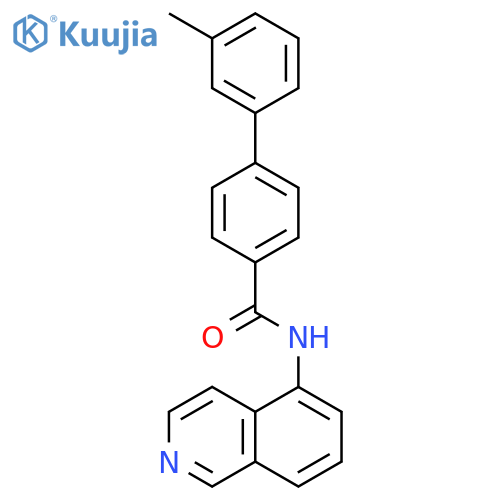 [1,1'-BIPHENYL]-4-CARBOXAMIDE, N-5-ISOQUINOLINYL-3'-METHYL- structure