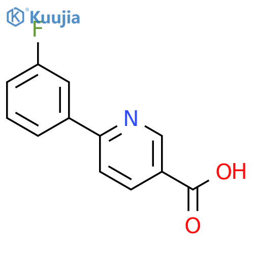 6-(3-Fluorophenyl)nicotinic acid structure