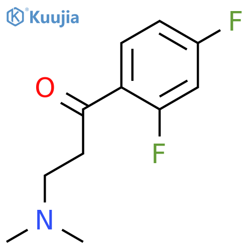 1-Propanone, 1-(2,4-difluorophenyl)-3-(dimethylamino)- structure