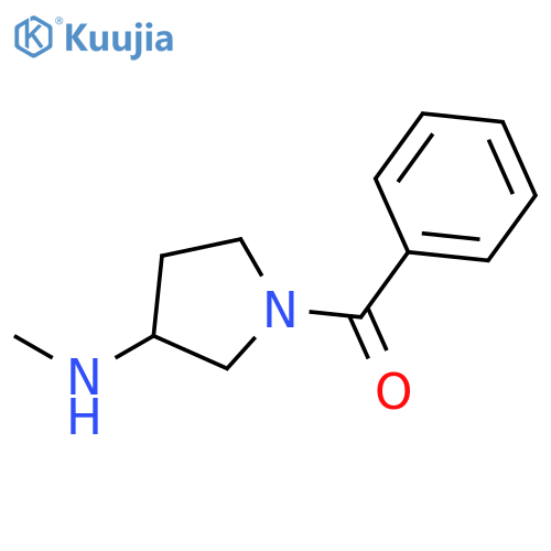 3-PYRROLIDINAMINE, 1-BENZOYL-N-METHYL- structure
