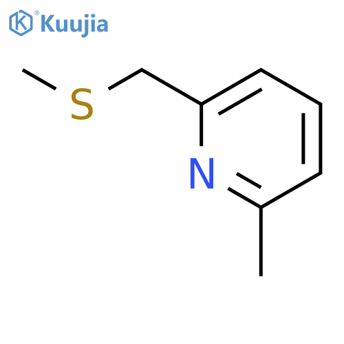 2-Methyl-6-[(methylsulfanyl)methyl]pyridine structure