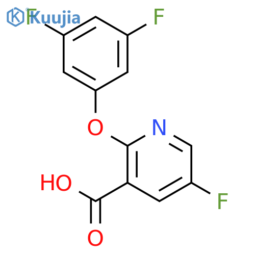 3-PYRIDINECARBOXYLIC ACID, 2-(3,5-DIFLUOROPHENOXY)-5-FLUORO- structure