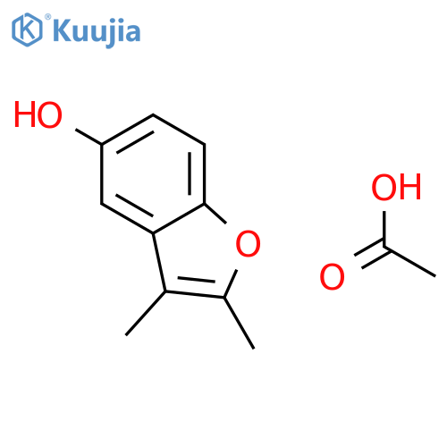 5-BENZOFURANOL, 2,3-DIMETHYL-, ACETATE structure