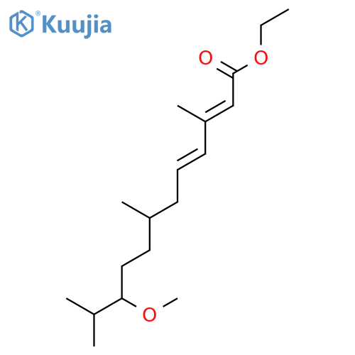 2,4-Dodecadienoic acid, 10-methoxy-3,7,11-trimethyl-, ethyl ester structure