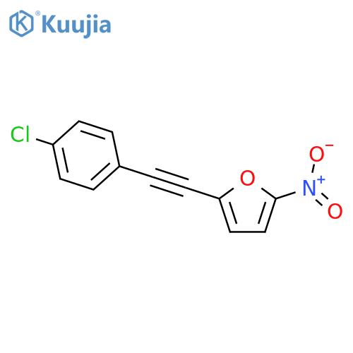 Furan, 2-[(4-chlorophenyl)ethynyl]-5-nitro- structure