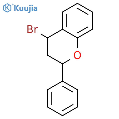 2H-1-Benzopyran, 4-bromo-3,4-dihydro-2-phenyl-, trans- structure